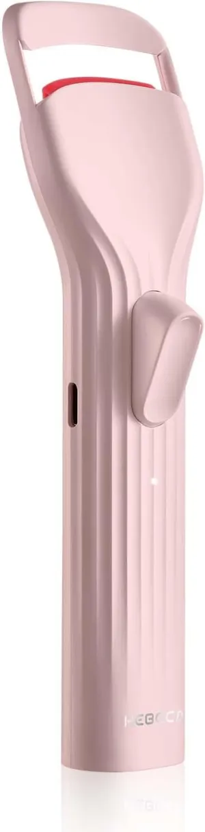 Heated Eyelash Curlers, Electric Lash Curler with Innovative Heating Silicone Pad for Lifted Lashes 24 Hours,Quick Rechargeable 600mAh Battery EC2001 (Pink)