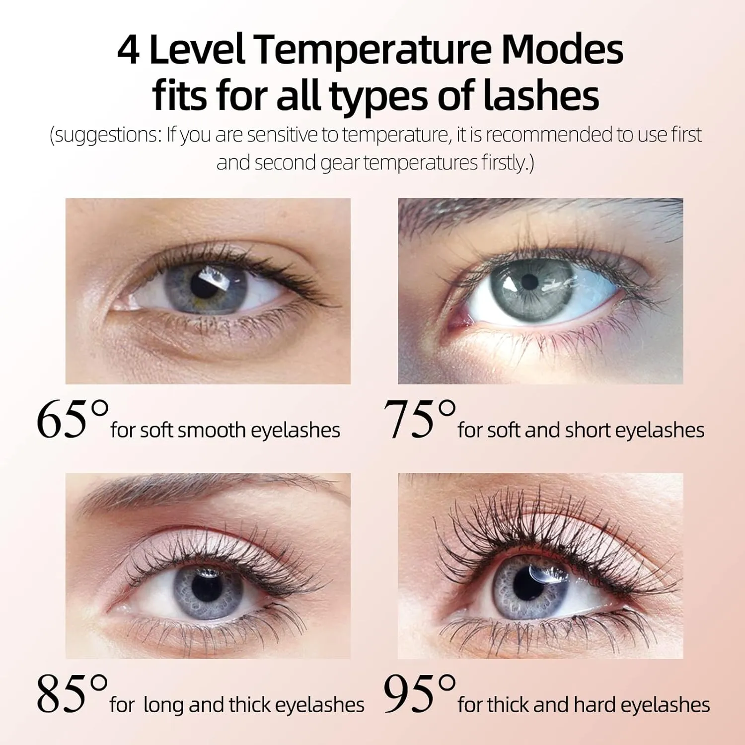 Heated Eyelash Curlers, Portable Heated Lash Curler,Heated Eyelash Curler Intelligent Power 0ff, Makeup Electric Eyelash Curler (White, X8-132MM)