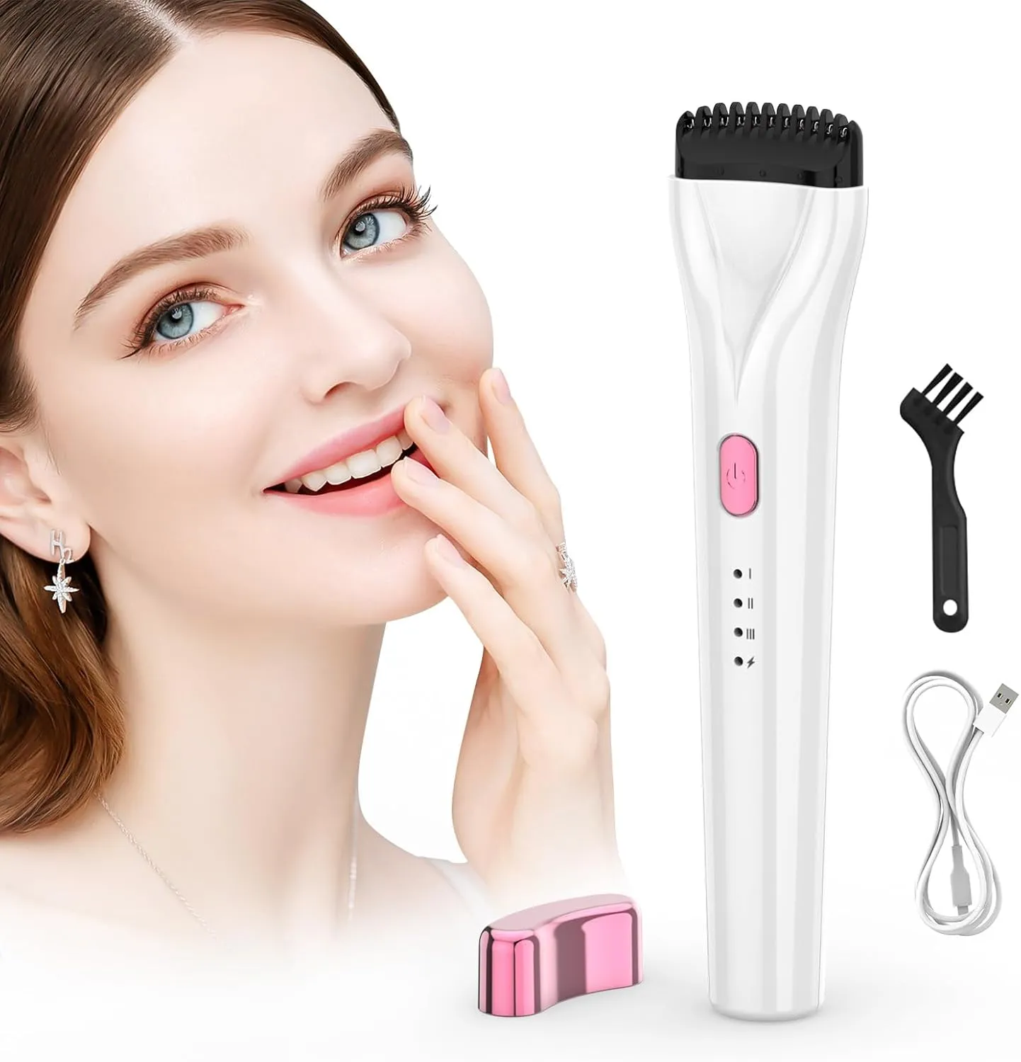 Heated Lash Curler Wand, 2024 New 5D Push Heated Eyelash Curler and Rechargeable 3 Heat Modes Anti-Burn & 5 Mins Power 0ff for Professional Lasting Eyelashes Results, Heated-Eyelash-Curler-Electric