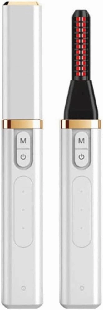 Heated Eyelash Curler, 3 Temperature Modes, Rechargeable Electric Eyelash Curler with LCD Display,Mini Eyelash Styling Tool Easy to Carry (Black)