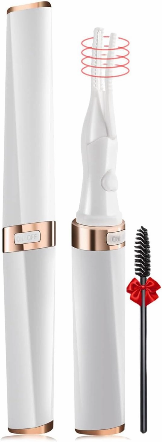 Heated Eyelash Curler - 2 in 1 Clip-Type Eyelash Curlers - Electric Eyelash Curler Rechargeable for 24H Long Lasting, 3 Heating Modes, 8S Fast Heating, Makeup Tool Gifts for Women Girls, White