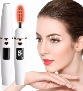 Heated Eyelash Curler, Electric Eyelash Curler for Instant Glam, Rechargeable 10s Fast Heating 24H Long Lasting 4 Adjustable Temperature LED Display with Cleaning Brush for Women Girls