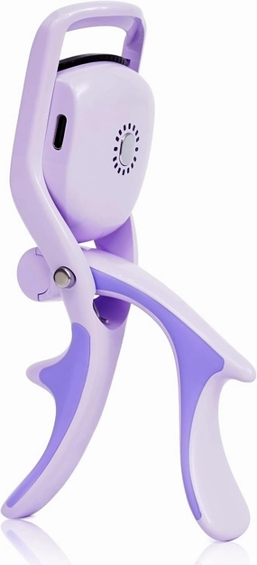 Heated Eyelash Curler, Electric Lash Curler Rechargeable, 3 Heating Modes, Long Lasting Eyelashes Curl, Type-C Charging Port – Purple (1Pack)