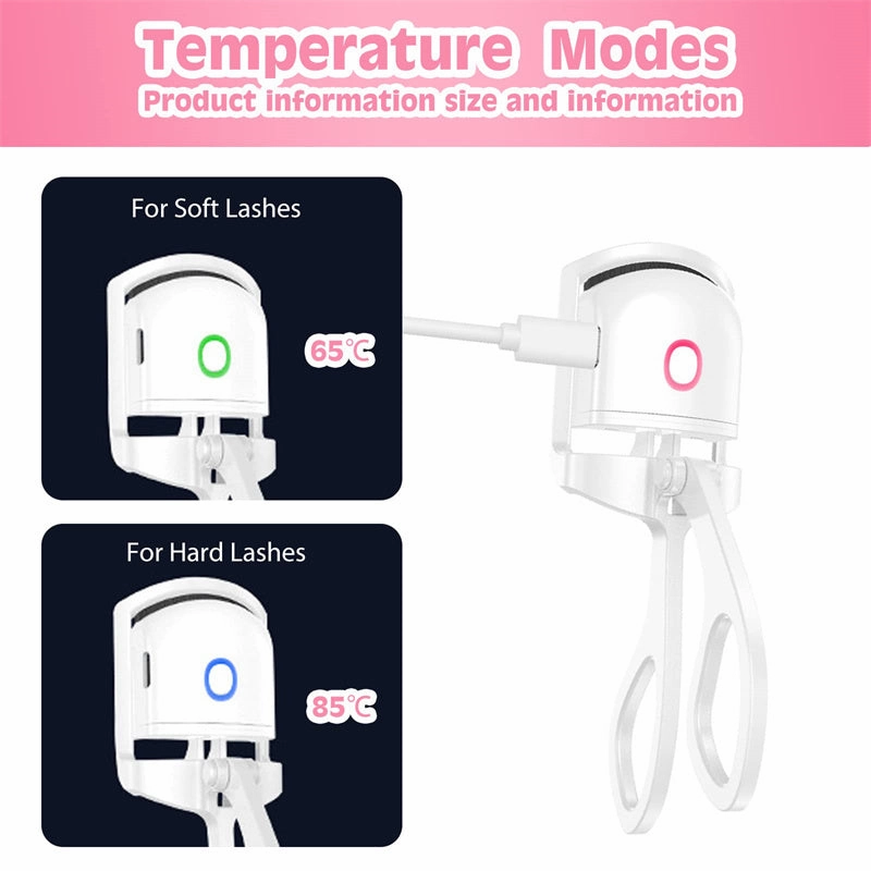 Heated Eyelash Curler Electric Temperature Control Mini Eyelash