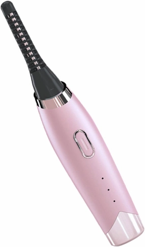 Heated Eyelash Curler Portable USB Rechargeable Makeup Tool Gentle Curling Comb for Beautiful Lashes Temperature Control No Pinching Tugging for Travel