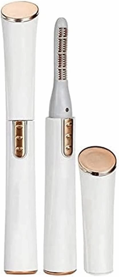Heated Eyelash Curler, Rechargeable Electric Eyelashes Curlers with Double-Sided Eyelash Brush, Quick Long-Lasting Mini Eye Lash Make-Up Tool for Girls Women Gift