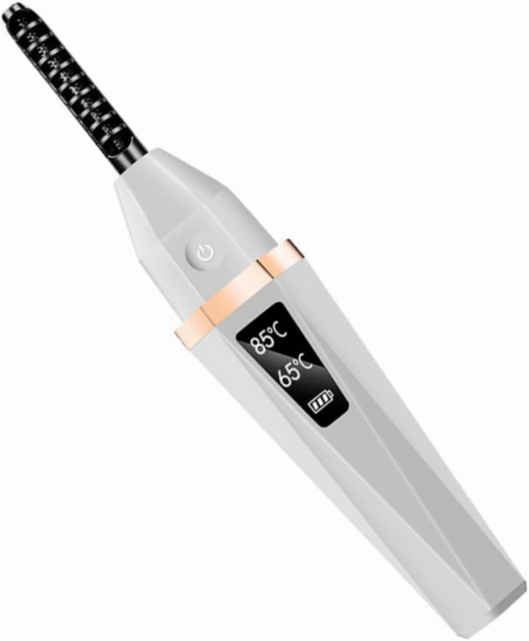 Heated Eyelash Curler Rechargeable Tool for Quick Curling for Women Girls Special Occasions Fast Heating Curved Brush Design for Lash Curls