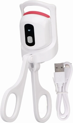 Heated Eyelash Curlers, Heated Lash Curler, Electric Eyelash Curlers, Eyelash Heated Curler, USB Rechargeable, Mini Eye Lashes Curlers, 3 Temperature Modes
