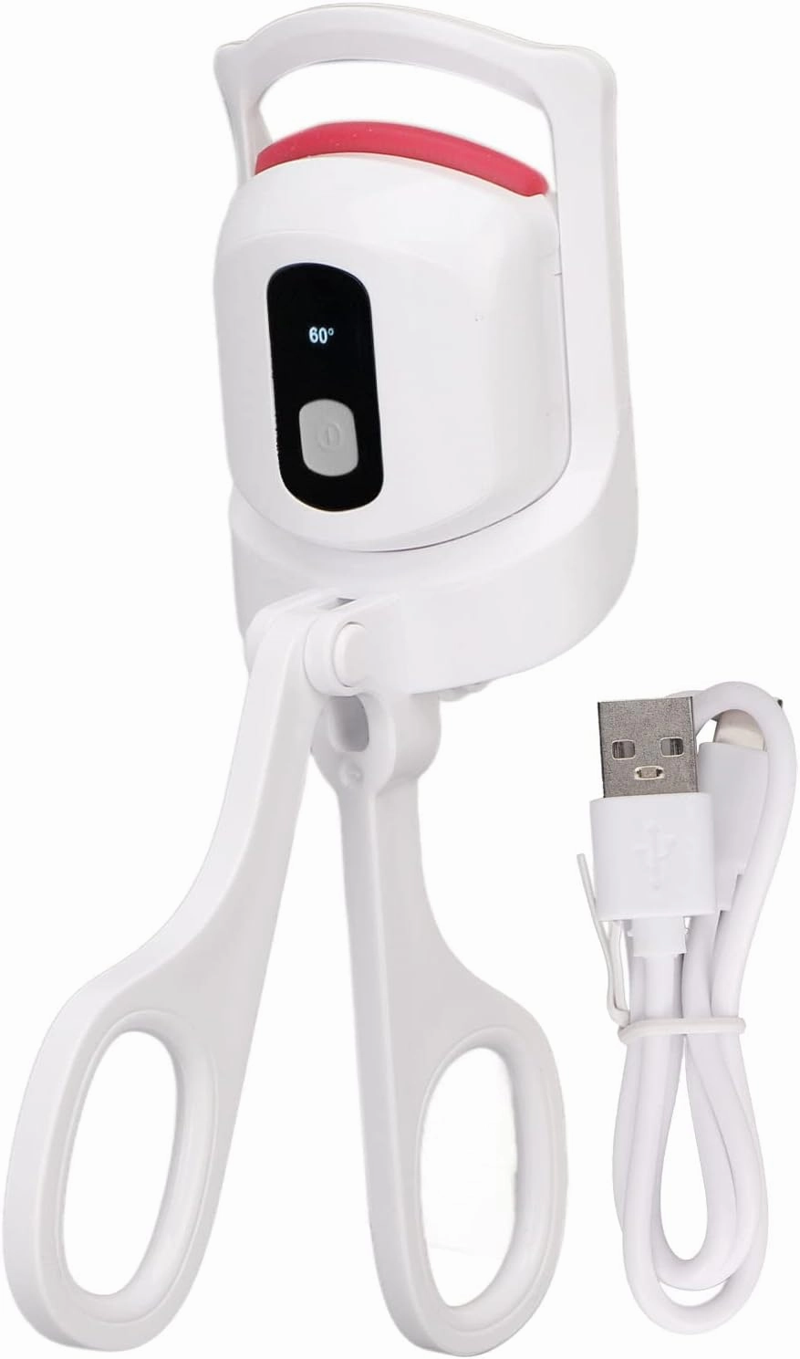 Heated Eyelash Curlers, Heated Lash Curler, Electric Eyelash Curlers, Eyelash Heated Curler, USB Rechargeable, Mini Eye Lashes Curlers, 3 Temperature Modes