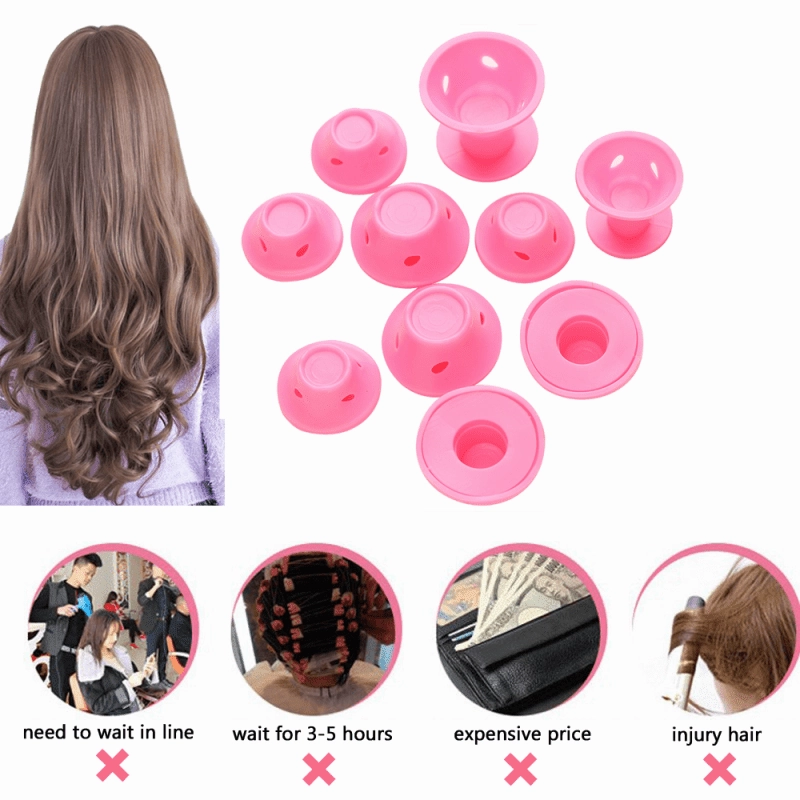 Heatless Silicone Hair Curlers Old
