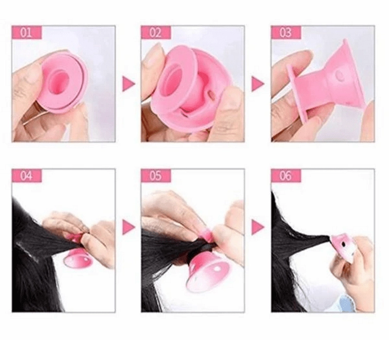 Heatless Silicone Hair Curlers Old