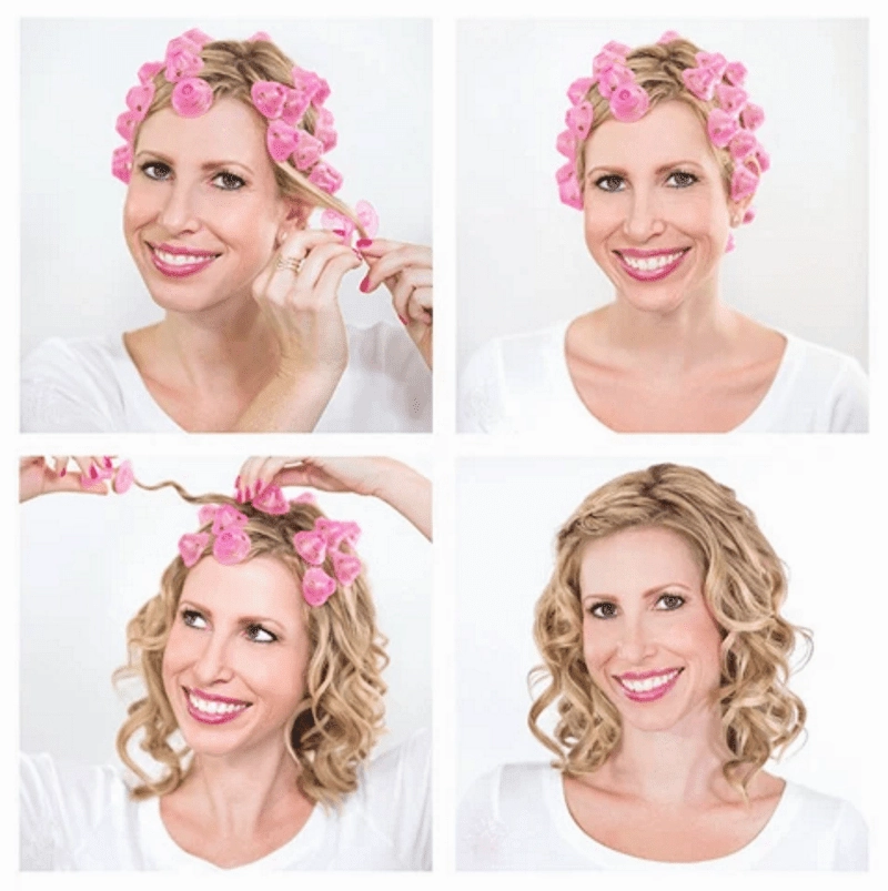 Heatless Silicone Hair Curlers Old