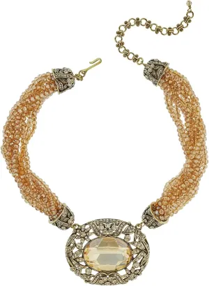 Heidi Daus®"Dare To Wear Beaded Crystal Deco Necklace
