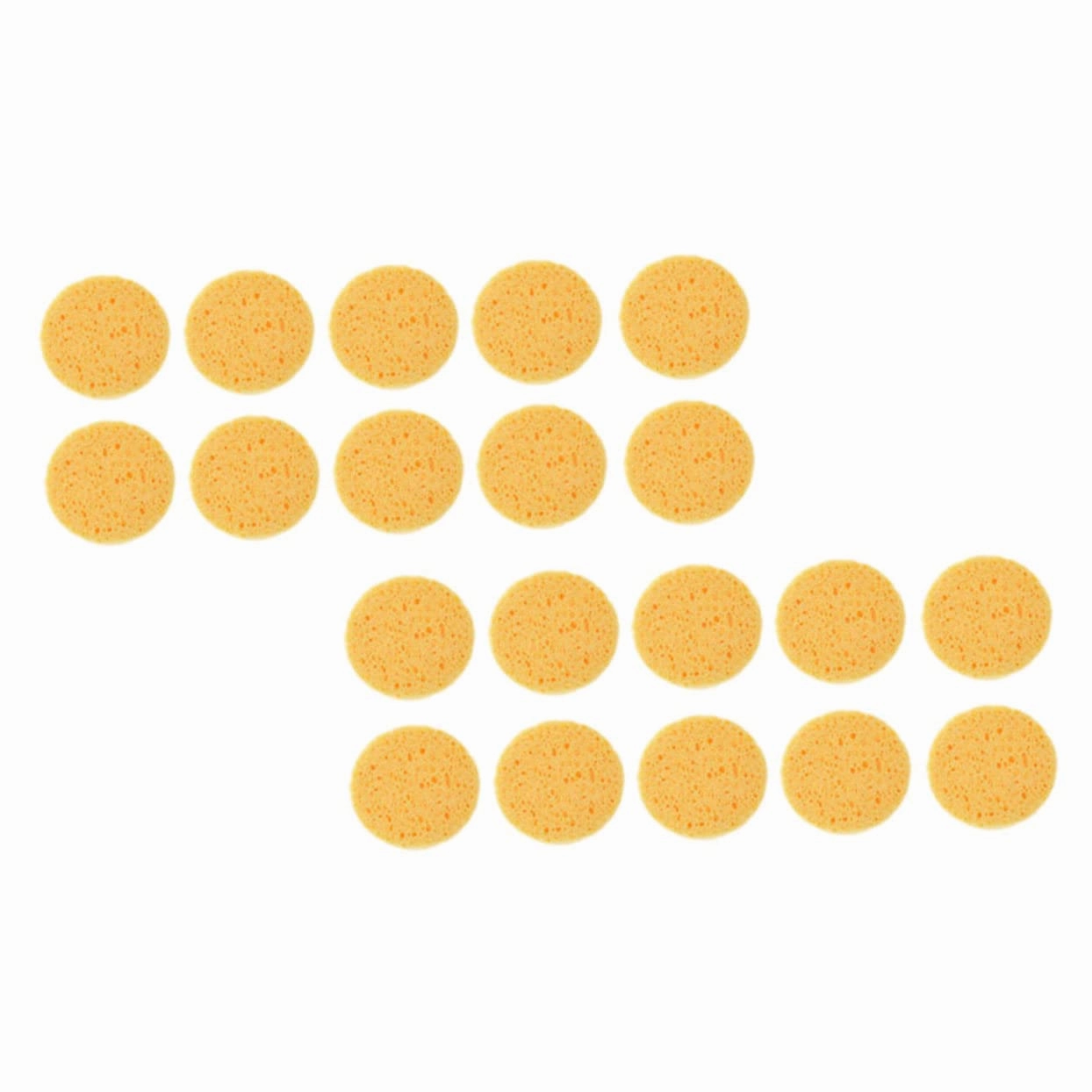 Hemoton 100pcs Wood Pulp Sponge Puff Face Cleaning Tools Face Cleansing Sponge Cotton Facial Sponge Makeup Puff Tool Natural Cellulose Spa Sponge Soft Makeup Pads Yellow Wood Pulp Cotton