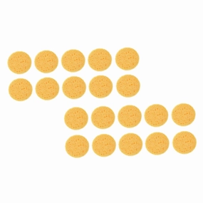 Hemoton 100pcs Wood Pulp Sponge Puff Face Cleaning Tools Face Cleansing Sponge Cotton Facial Sponge Makeup Puff Tool Natural Cellulose Spa Sponge Soft Makeup Pads Yellow Wood Pulp Cotton