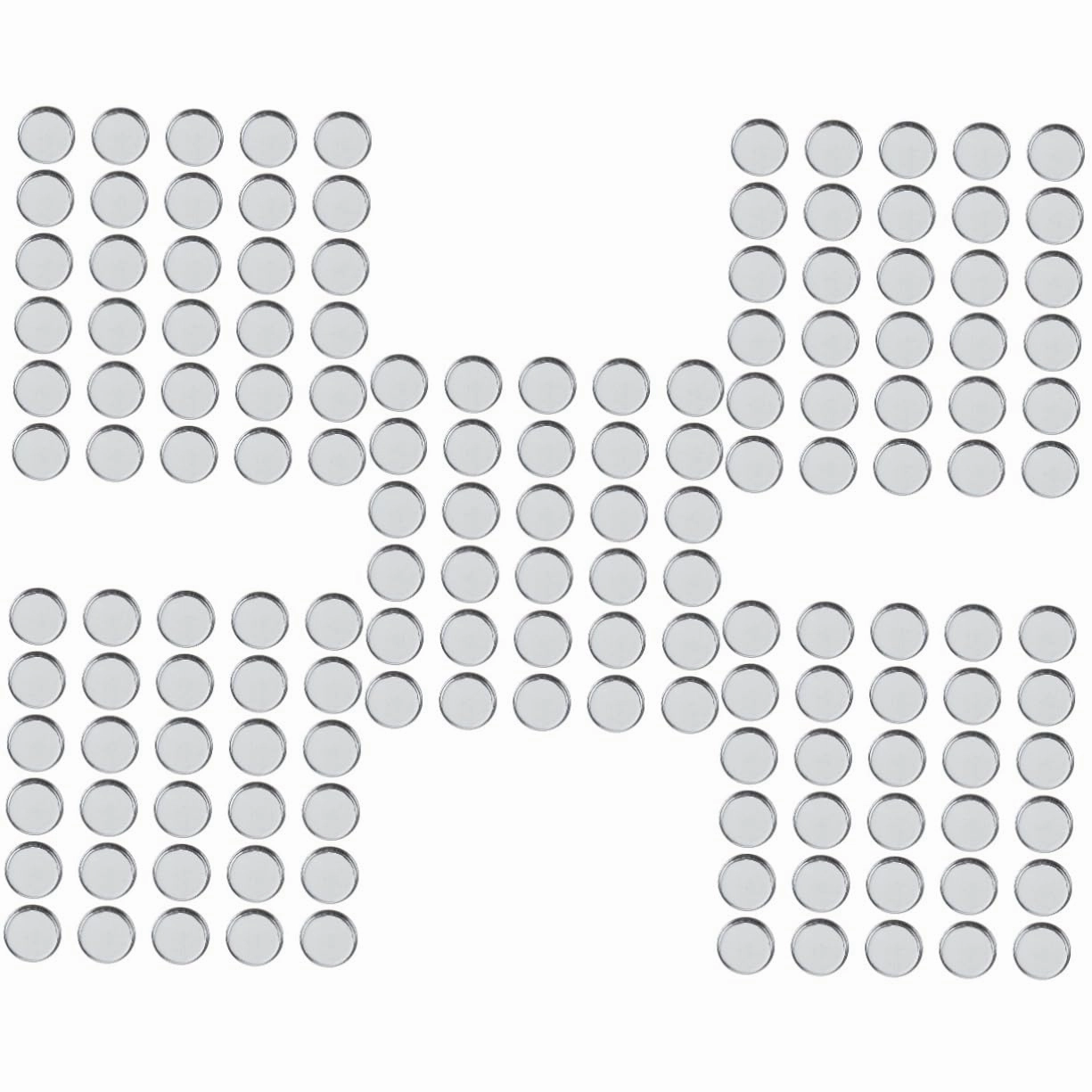 Hemoton 150pcs Empty Round Metal Pans for Eyeshadow Blusher Lightweight Cosmetic Accessory for Storage Travel for Mixing Makeup Custom