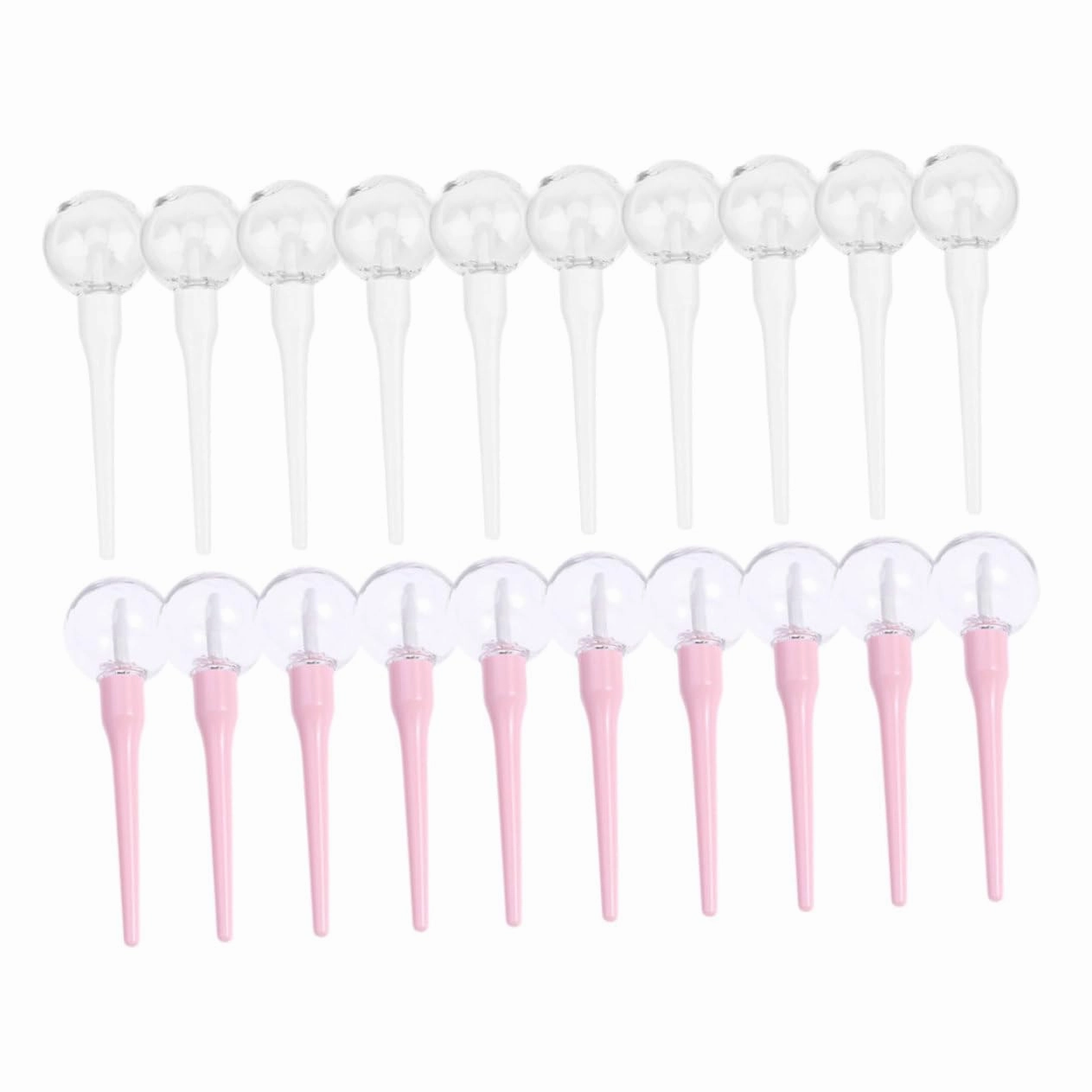 Hemoton 20pcs 8ml Empty Lip Gloss Tubes Refillable Lip Gloss Squeeze Bottles for Diy Makeup Random Color