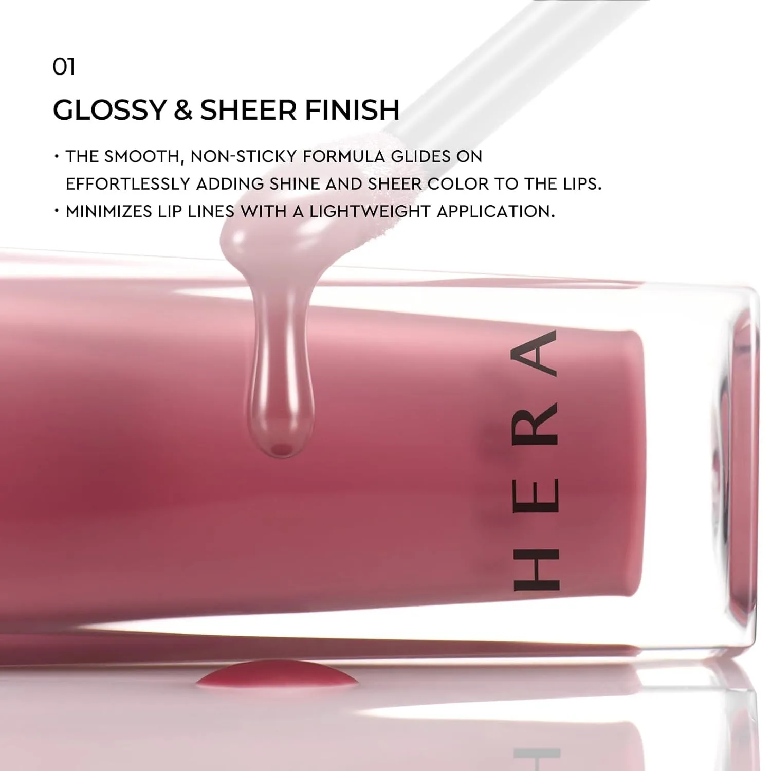 HERA Sensual Nude Lip Gloss #462 SPEECHLESS | Volumizing Sheer & Glossy Finish, Non-sticky, Moisturizing and Hydrating, Korean Makeup, 0.17 oz. (5g)
