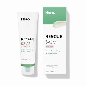 Hero Cosmetics Rescue Balm   Red Correct: Post-Blemish Recovery Cream, Nourishing & Calming, Dermatologist Tested, Vegan (1.69 fl oz)