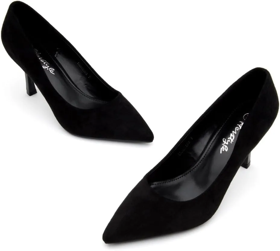 Herstyle Women’s High Heel Pumps – 2025 Trendy Pointed Toe Heels, 3 Inch Closed Toe Stilettos, Elegant Dress Shoes for Work, Office, Wedding & Formal Events