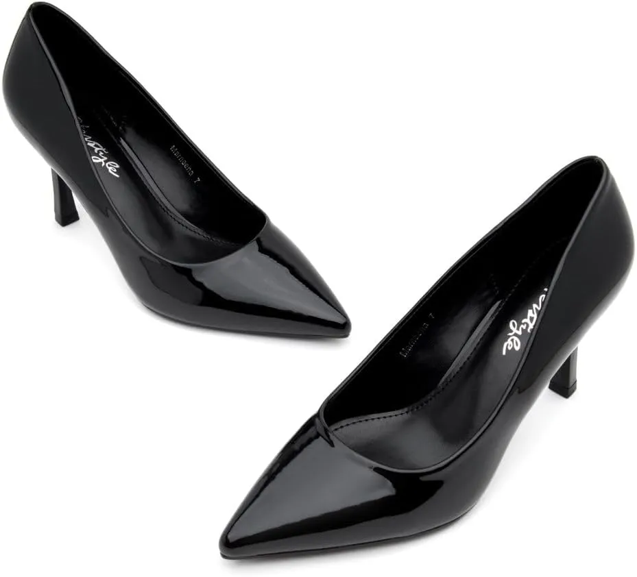 Herstyle Women’s High Heel Pumps – 2025 Trendy Pointed Toe Heels, 3 Inch Closed Toe Stilettos, Elegant Dress Shoes for Work, Office, Wedding & Formal Events