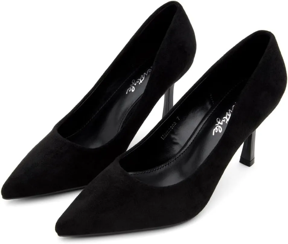 Herstyle Women’s High Heel Pumps – 2025 Trendy Pointed Toe Heels, 3 Inch Closed Toe Stilettos, Elegant Dress Shoes for Work, Office, Wedding & Formal Events