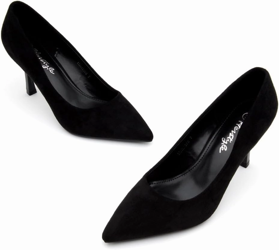 Herstyle Women’s High Heel Pumps – 2025 Trendy Pointed Toe Heels, 3 Inch Closed Toe Stilettos, Elegant Dress Shoes for Work, Office, Wedding & Formal Events