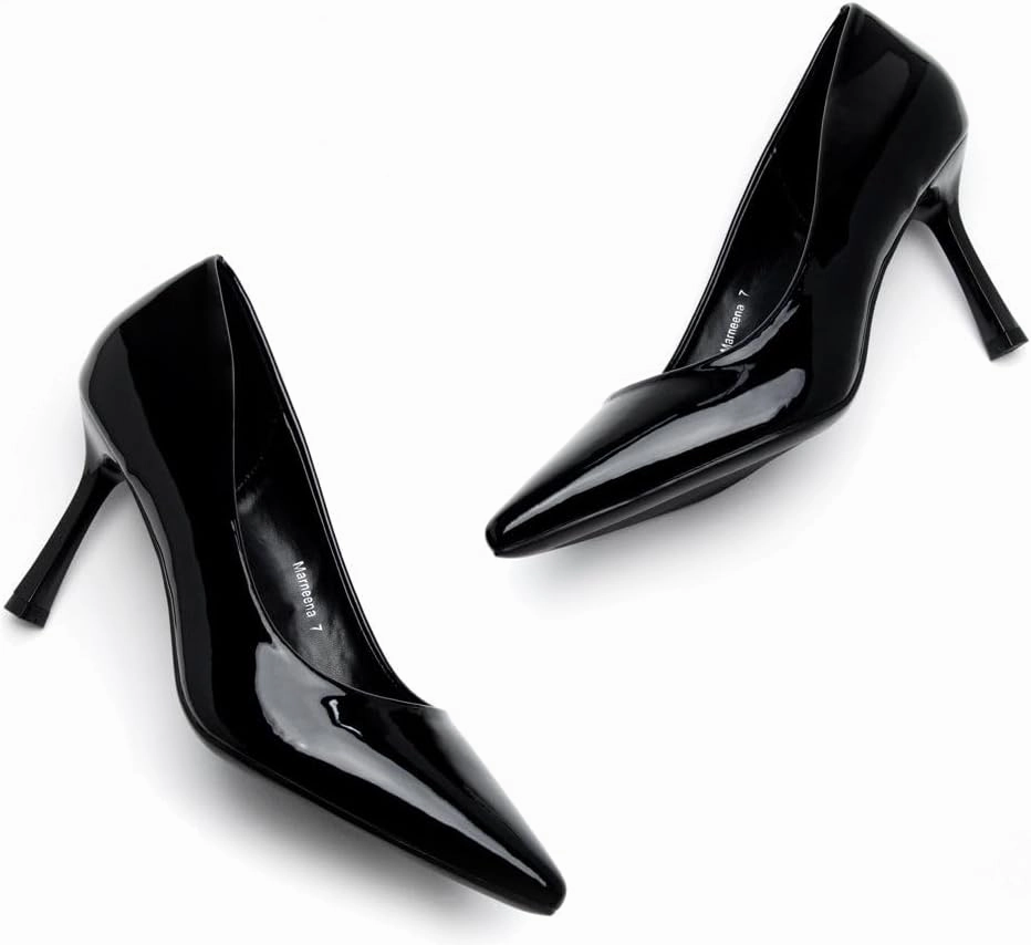Herstyle Women’s High Heel Pumps – 2025 Trendy Pointed Toe Heels, 3 Inch Closed Toe Stilettos, Elegant Dress Shoes for Work, Office, Wedding & Formal Events