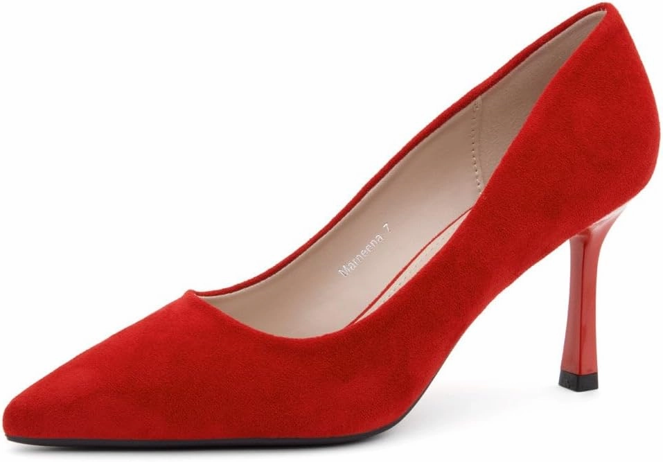 Herstyle Women’s High Heel Pumps – 2025 Trendy Pointed Toe Heels, 3 Inch Closed Toe Stilettos, Elegant Dress Shoes for Work, Office, Wedding & Formal Events