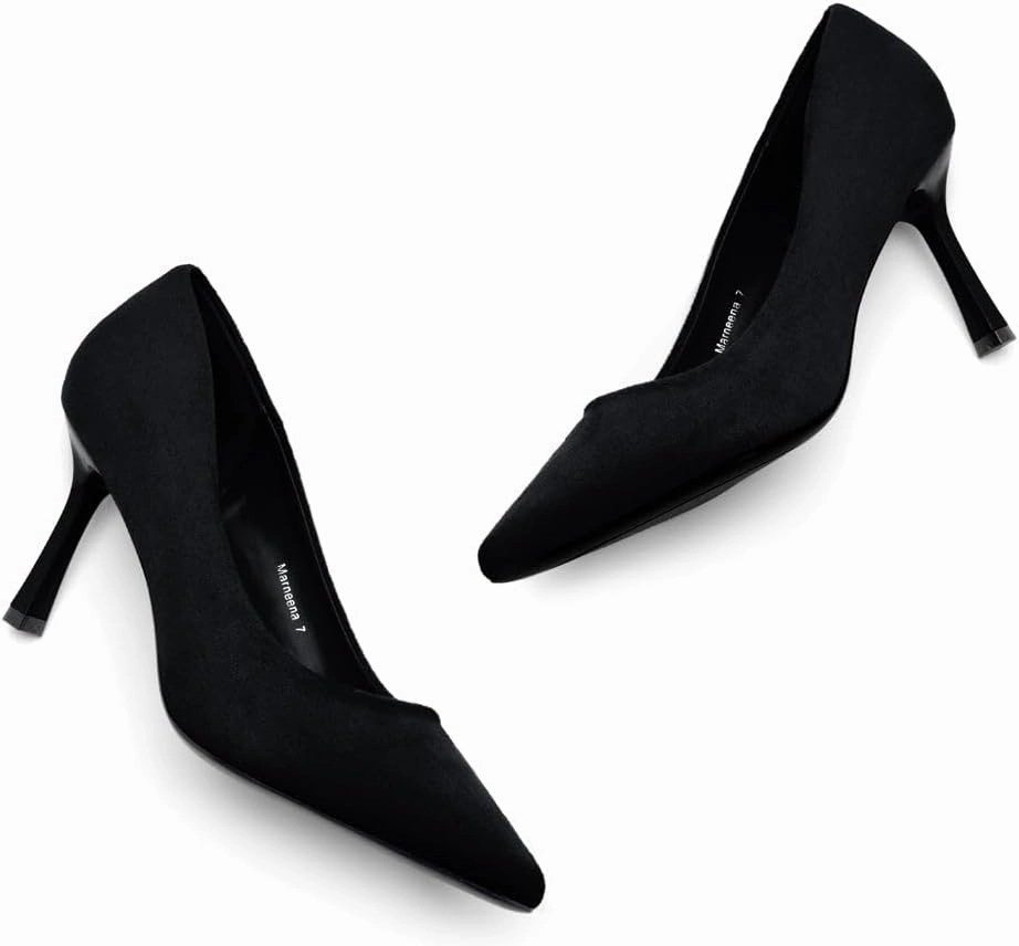 Herstyle Women’s High Heel Pumps – 2025 Trendy Pointed Toe Heels, 3 Inch Closed Toe Stilettos, Elegant Dress Shoes for Work, Office, Wedding & Formal Events