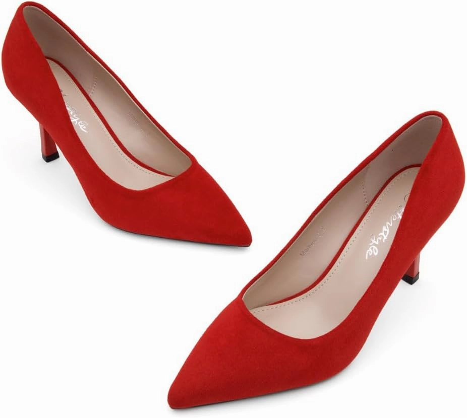 Herstyle Women’s High Heel Pumps – 2025 Trendy Pointed Toe Heels, 3 Inch Closed Toe Stilettos, Elegant Dress Shoes for Work, Office, Wedding & Formal Events