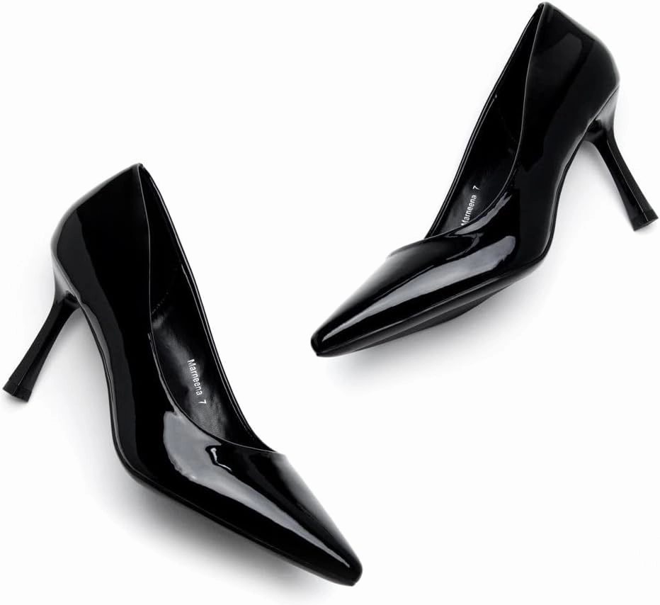 Herstyle Women’s High Heel Pumps – 2025 Trendy Pointed Toe Heels, 3 Inch Closed Toe Stilettos, Elegant Dress Shoes for Work, Office, Wedding & Formal Events