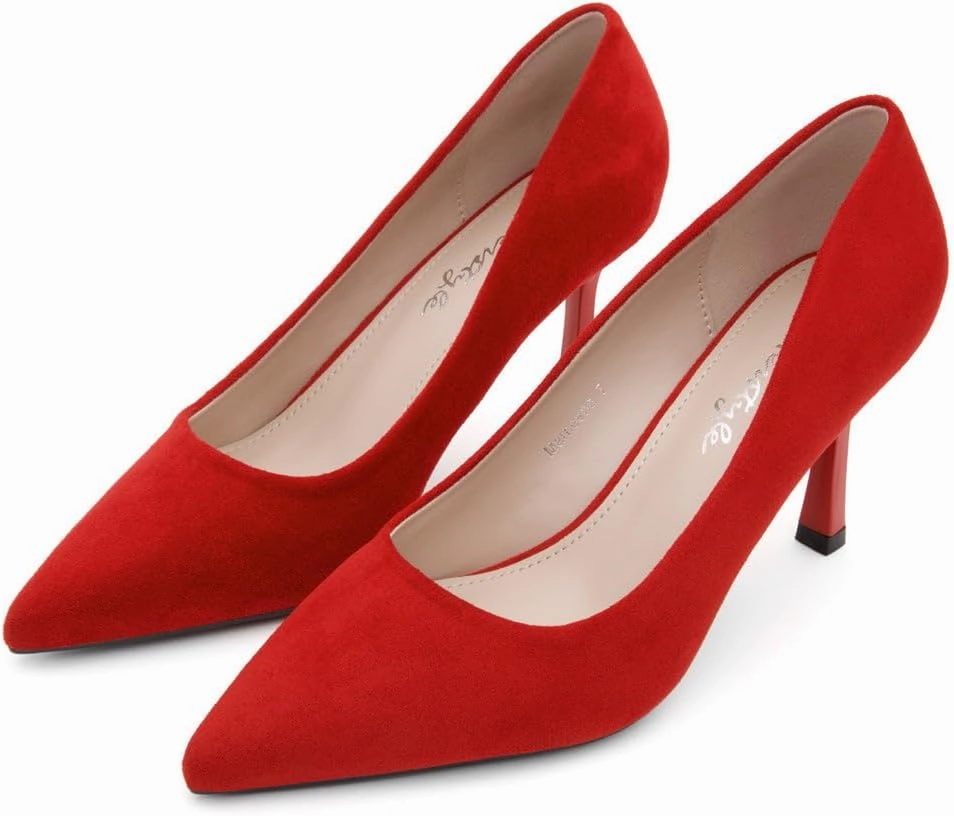 Herstyle Women’s High Heel Pumps – 2025 Trendy Pointed Toe Heels, 3 Inch Closed Toe Stilettos, Elegant Dress Shoes for Work, Office, Wedding & Formal Events
