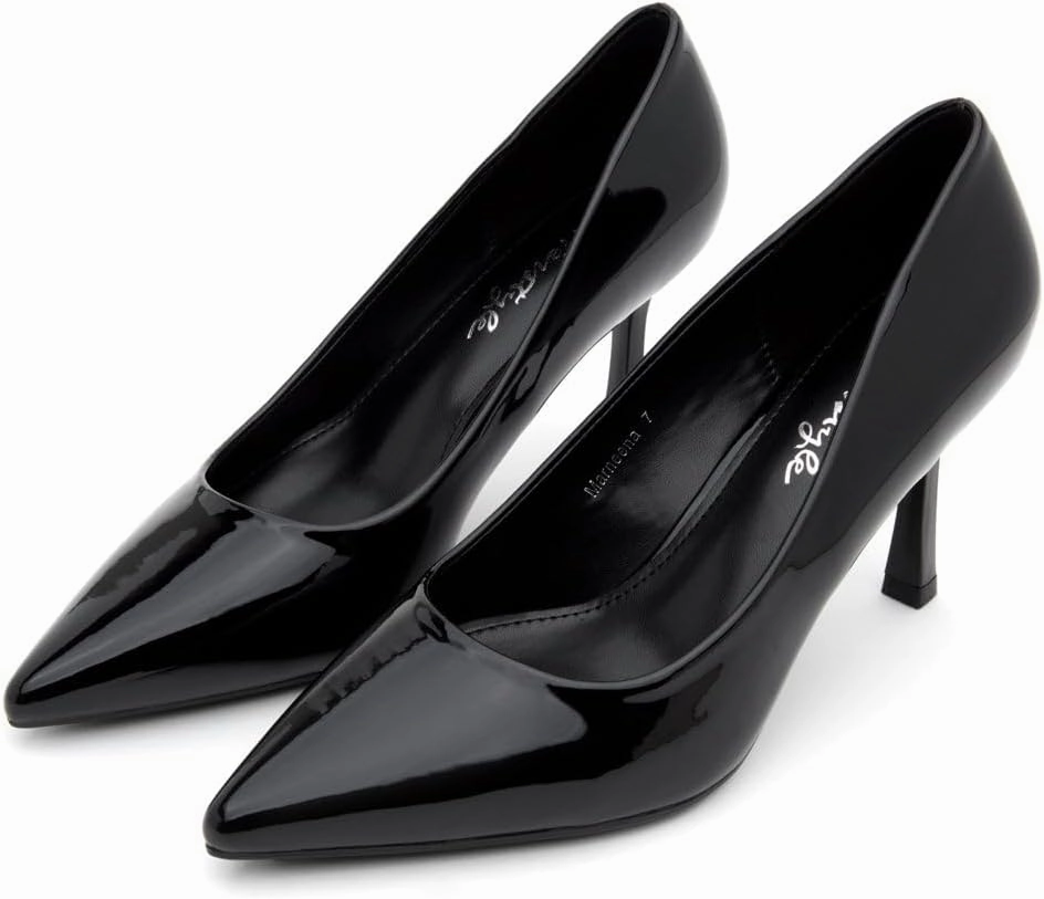 Herstyle Women’s High Heel Pumps – 2025 Trendy Pointed Toe Heels, 3 Inch Closed Toe Stilettos, Elegant Dress Shoes for Work, Office, Wedding & Formal Events