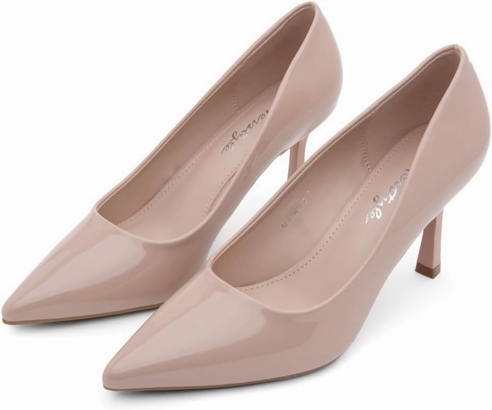 Herstyle Women’s High Heel Pumps – 2025 Trendy Pointed Toe Heels, 3 Inch Closed Toe Stilettos, Elegant Dress Shoes for Work, Office, Wedding & Formal Events