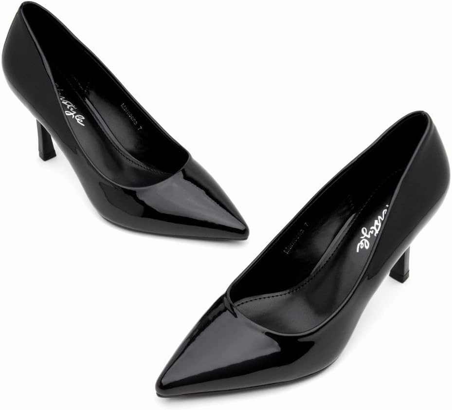 Herstyle Women’s High Heel Pumps – 2025 Trendy Pointed Toe Heels, 3 Inch Closed Toe Stilettos, Elegant Dress Shoes for Work, Office, Wedding & Formal Events