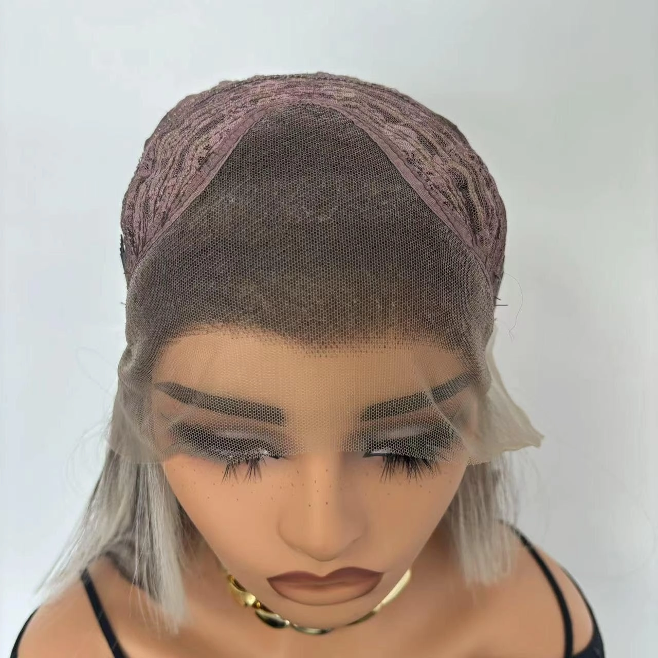Highlighted Ash Blonde Lace Front Wig 13x4 Lace Long Straight Heated Synthetic Ombre Brown Blonde Lace Front Wig for Women Daily Cosplay 24in