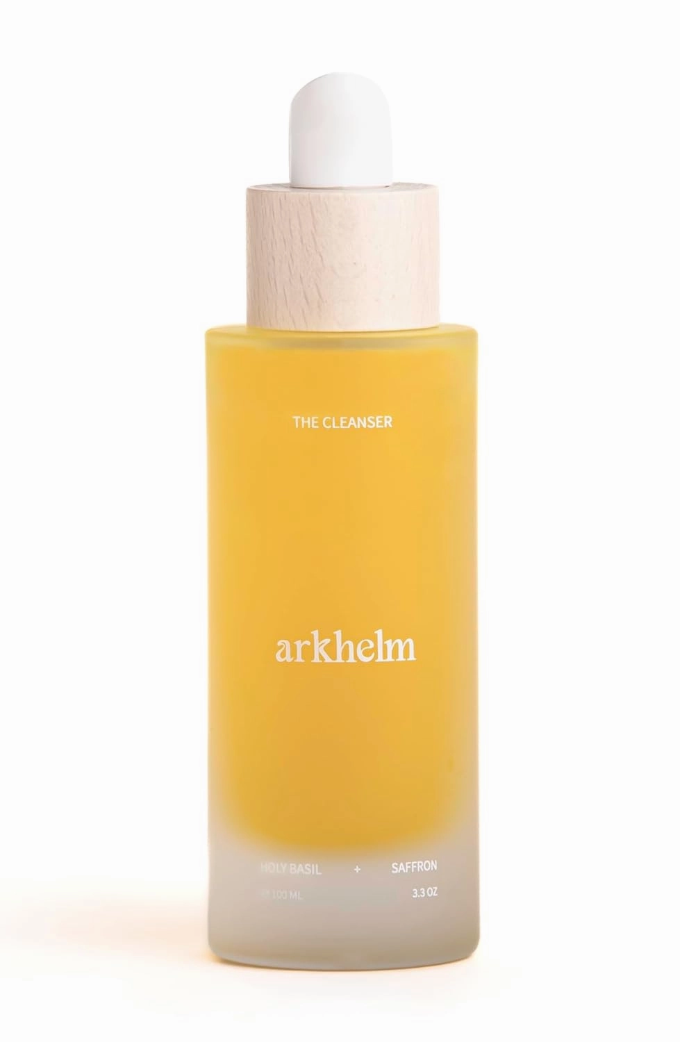 Holy Basil and Saffron Gentle Face Cleanser - Cruelty-Free Organic Daily Facial Cleanser for Sensitive, Combination to Oily Skin - 100 ML / 3.4 OZ. Vegan Face Wash for Brightening and Renewal