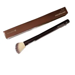 Hourglass Blush Brush No.15 Angled Stippling Contour Makeup Brush with Soft synthetic hair Metal Handle