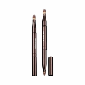 Hourglass Vegan Makeup Brushes-016 Double Head Lip Brush Synthetic Hair Cruelty Free luxury Makeup Tools