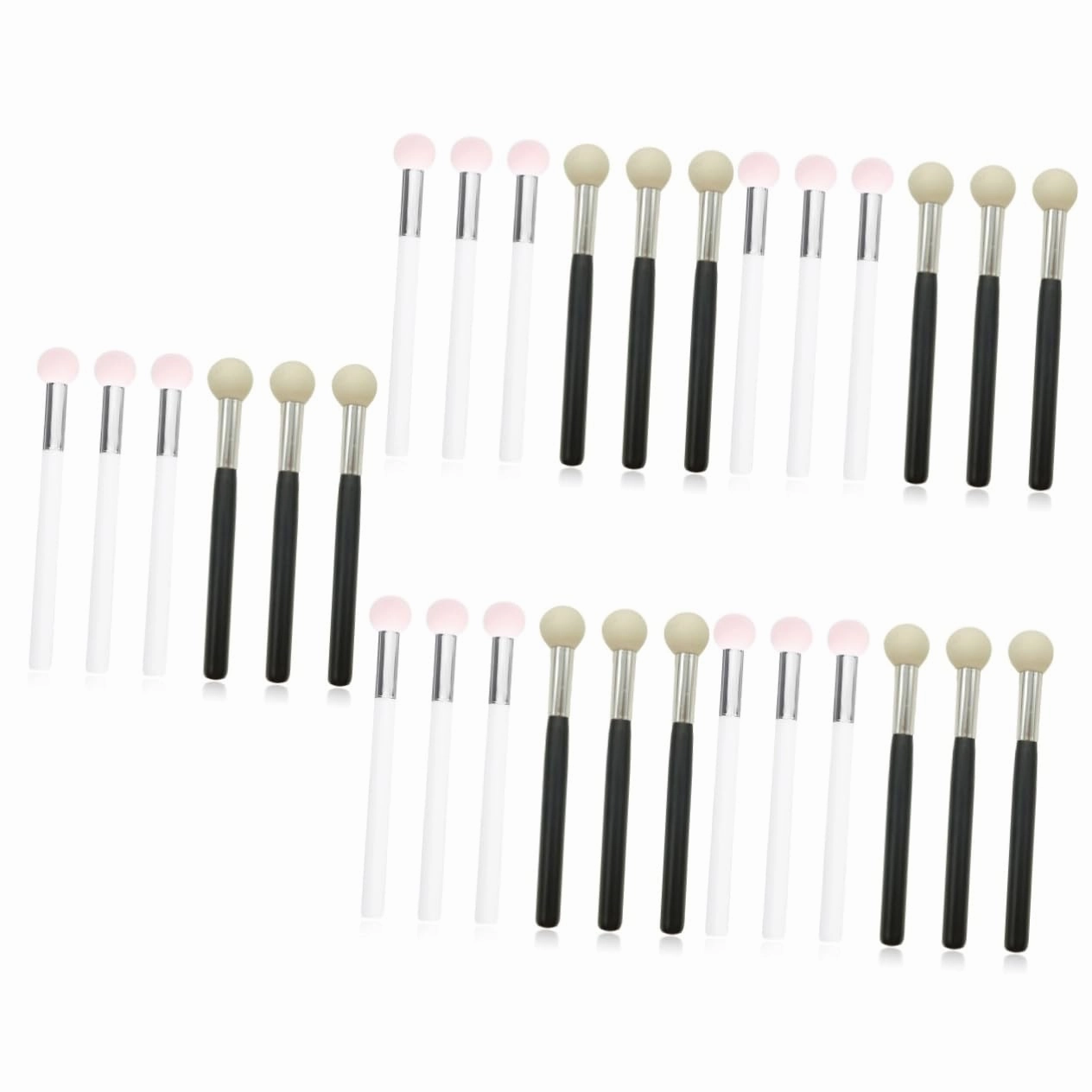 Housoutil 30pcs Makeup Sponges Soft Pen-shaped Cosmetic Applicators for Foundation Concealer High-density Beauty Tools for Skin for Daily Use and Travel