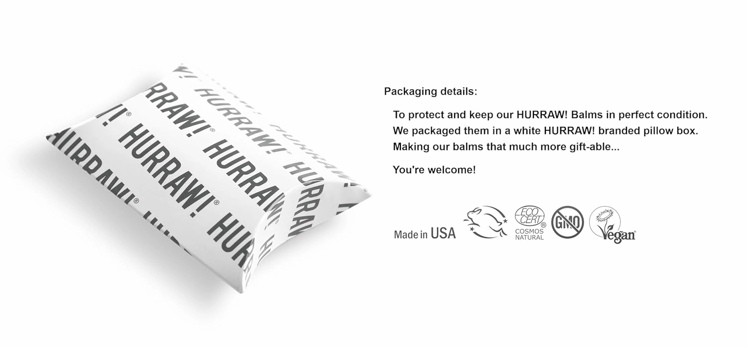 Hurraw! Moon Night Treatment (Blue Chamomile, Vanilla) Lip Balm, 3 Pack: Organic, Certified Vegan, Cruelty and Gluten Free. Non-GMO, 100% Natural Ingredients. Bee, Shea, Soy and Palm Free. Made in USA