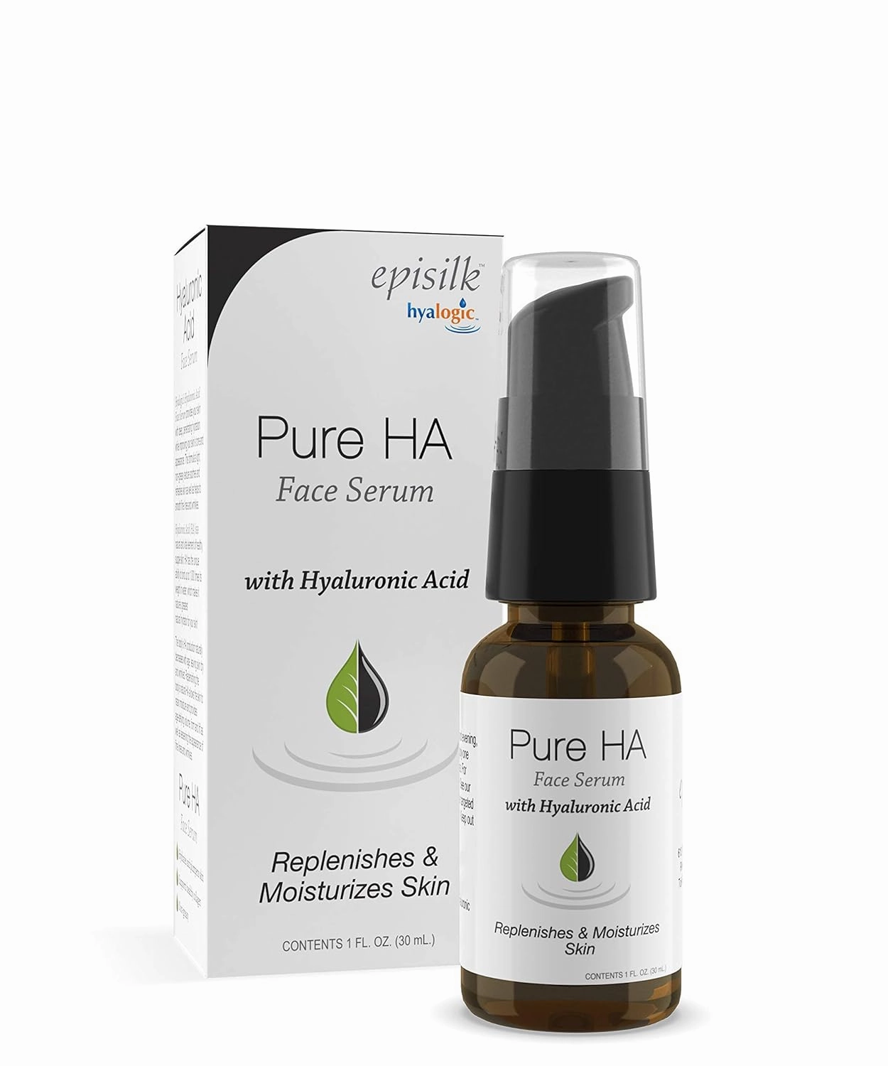 Hyalogic Episilk Pure HA Facial Serum - Face Serum with Hydrating Hyaluronic Acid - Moisturizing Skin Care to Soften & Hydrate the Skin - Non Greasy, Fragrance & Dye Free - 1oz
