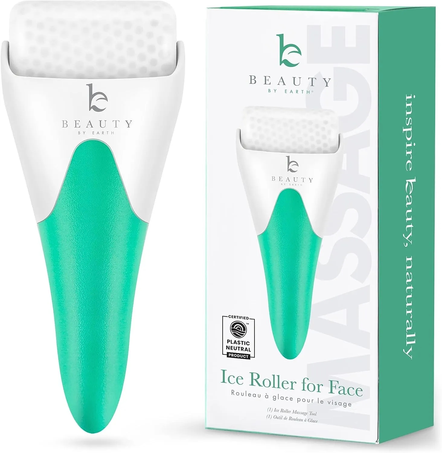 Ice Roller for Face - Smoothes Fine Lines & Wrinkles, Face & Eye Roller for Puffy Eyes, Skin Care Massager, Beauty Gift That Helps Relieve Migraines, Facial & Spa Gifts for Women