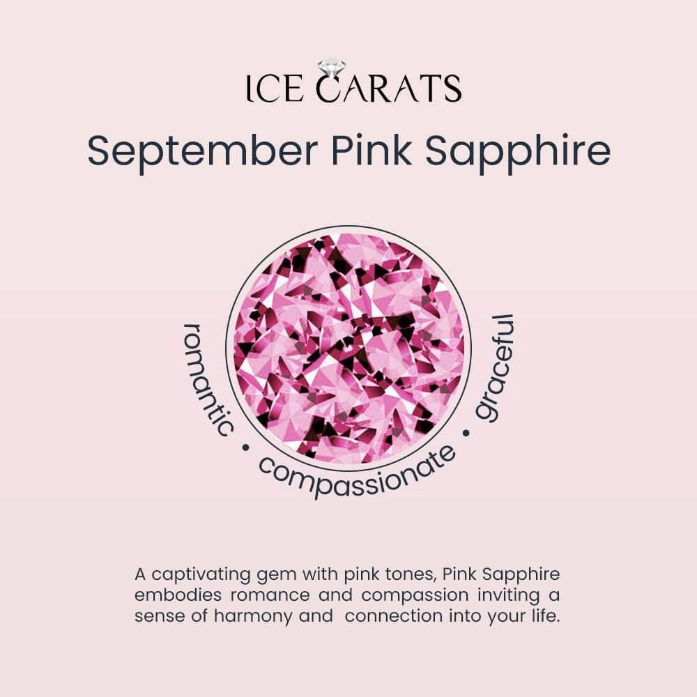 IceCarats 14K Solid White Gold Oval Created Pink Sapphire Diamond Ring October Birthstone Jewelry