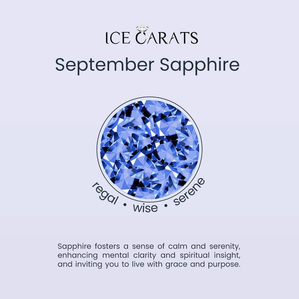 IceCarats 14K Solid Yellow Gold Oval Blue Sapphire Diamond Ring Gemstone Band September Birthstone Jewelry