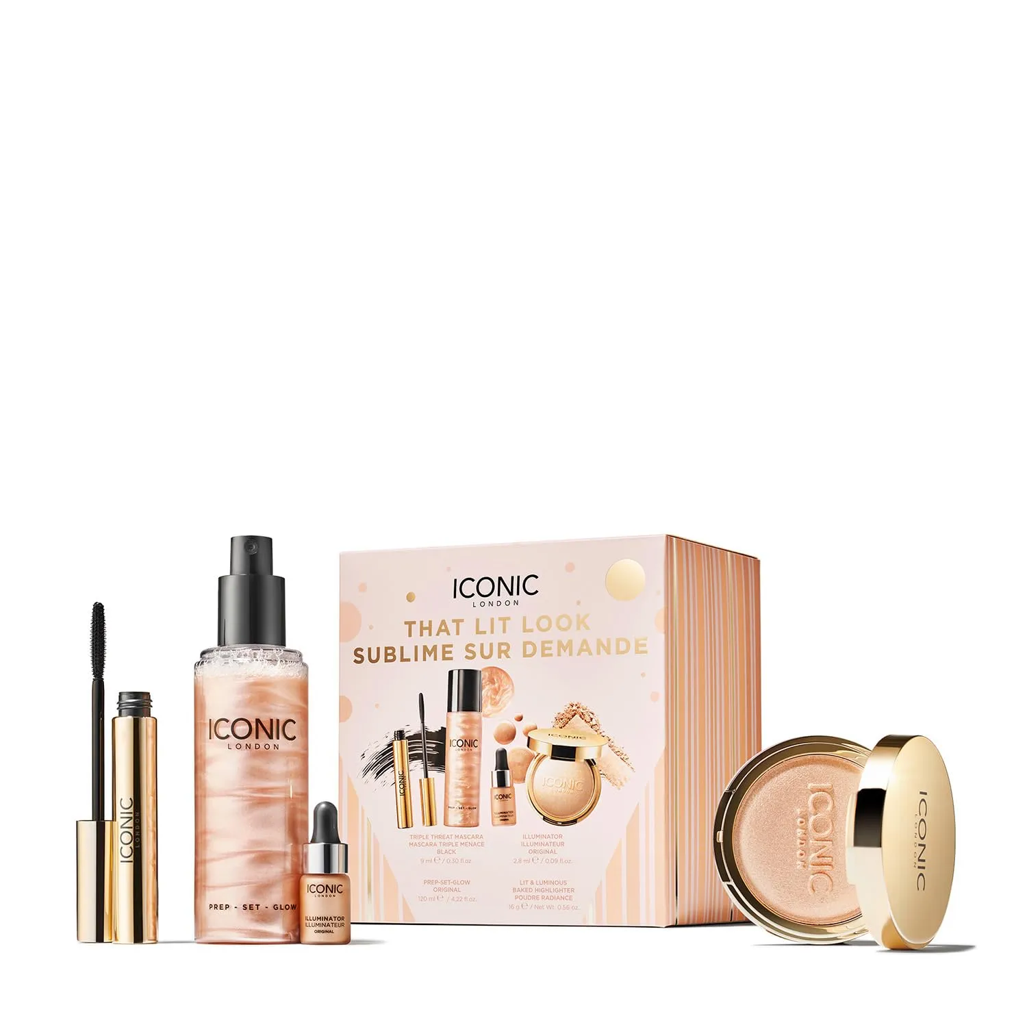 ICONIC LONDON Makeup Set for Glow and Radiant Look, Perfect for Gifting, Cruelty-Free, Vegan Makeup
