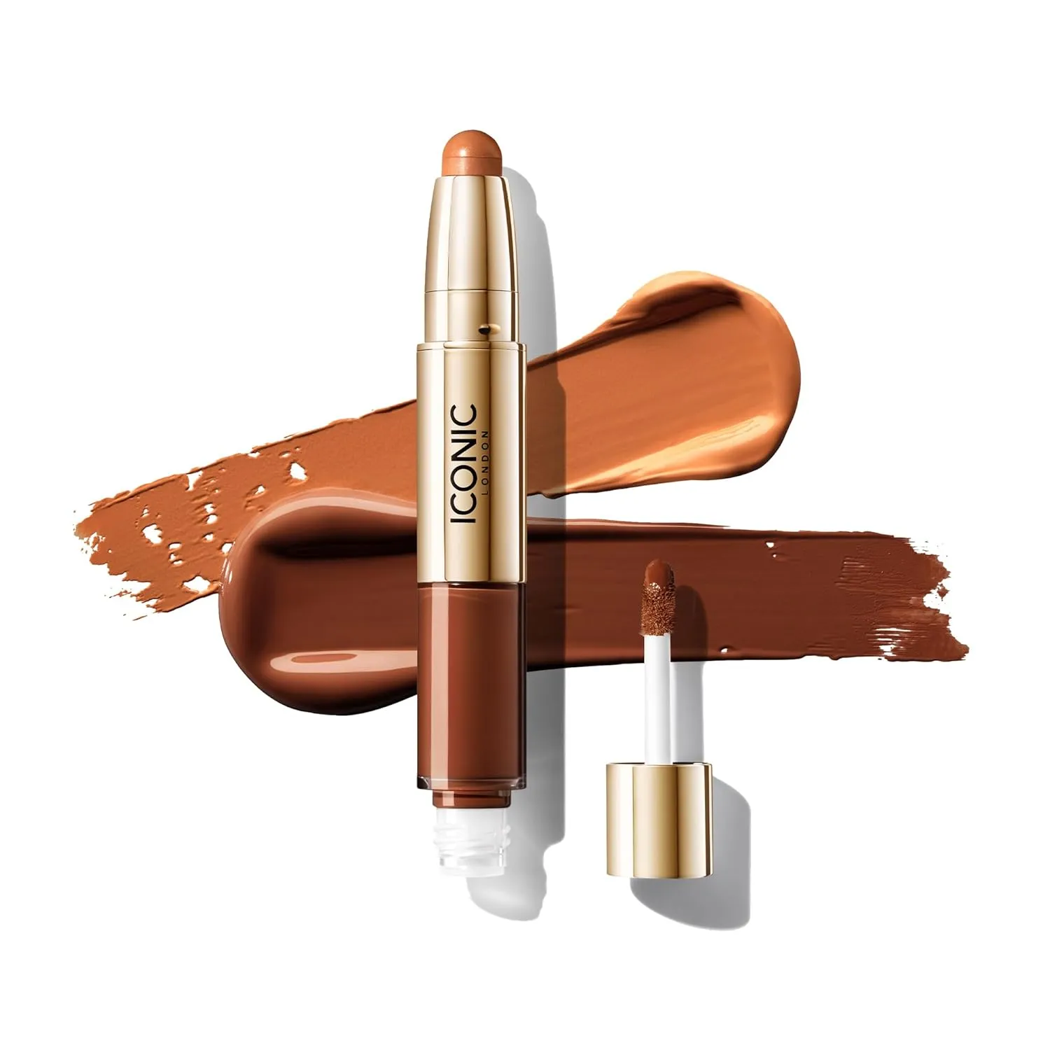 ICONIC LONDON Radiant Concealer & Brightening Duo | Creamy Liquid   Brightening Crayon Dual Ended Concealer, Cruelty Free, Vegan Makeup