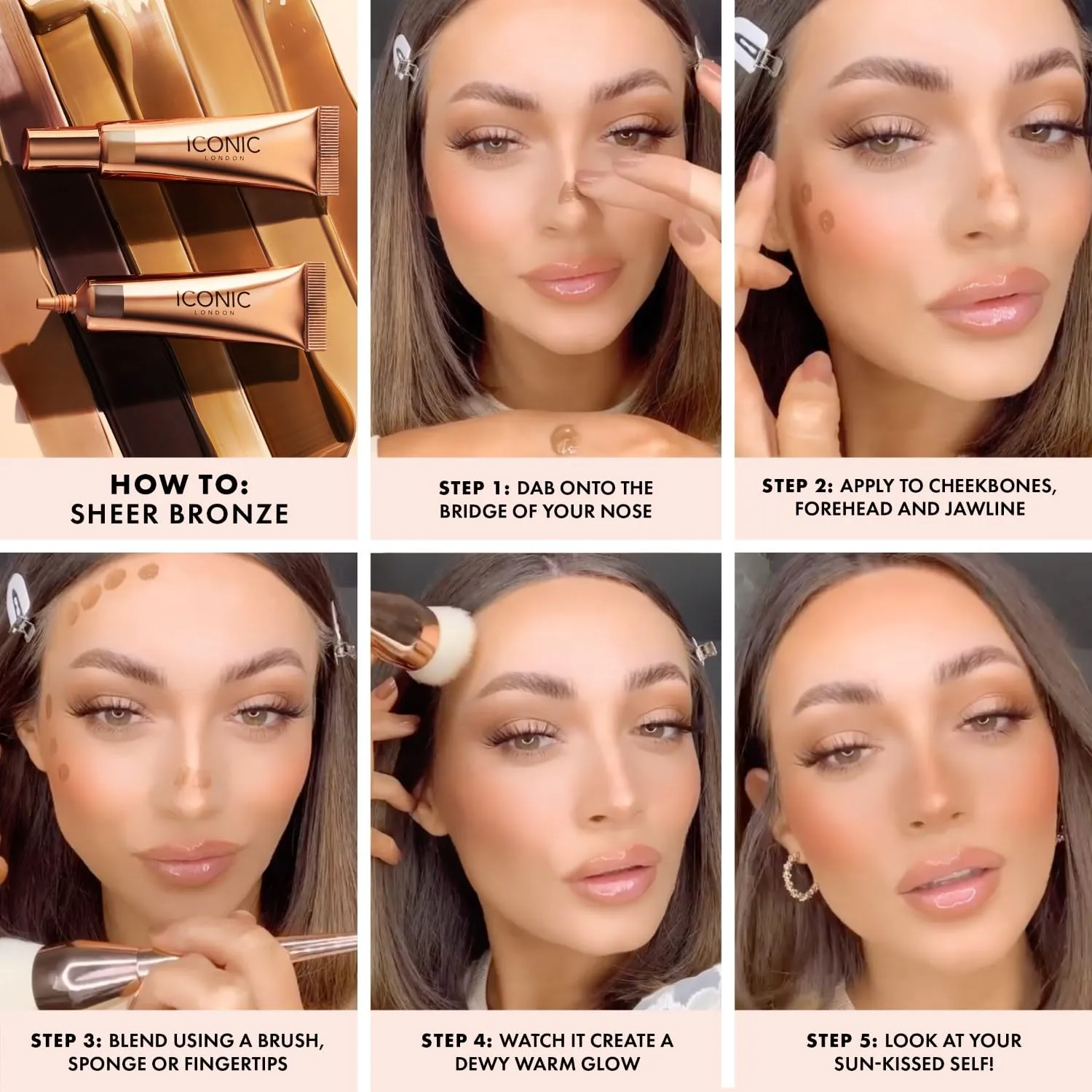 ICONIC LONDON Sheer Bronze | Lightweight Liquid Buildable Bronzer, Cruelty Free, Vegan Makeup