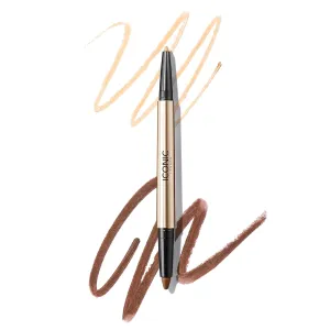 ICONIC LONDON Smokey Eye Duo Eyeliner | Creamy, Easy to Blend 2-in-1 Eyeliner Crayon, Water Resistant, Cruelty Free, Vegan Makeup